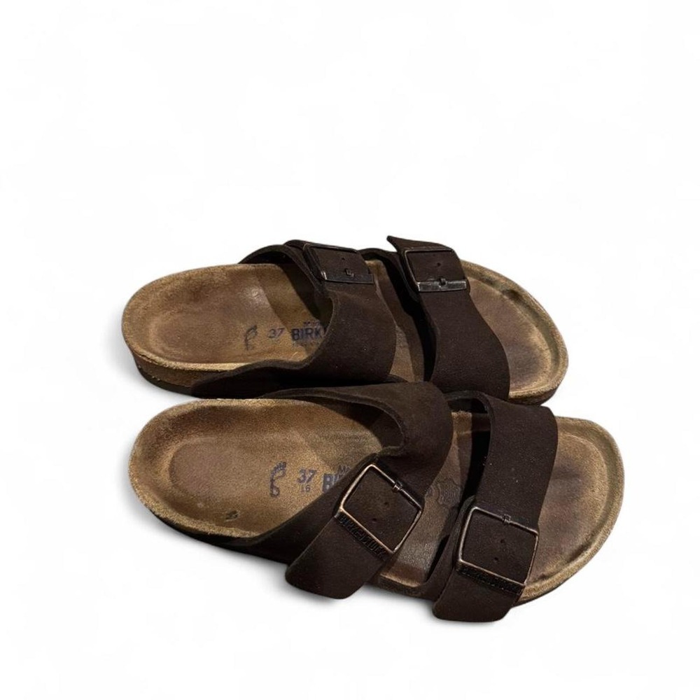 Brown Birkenstock Arizona Soft Footbed Sandals